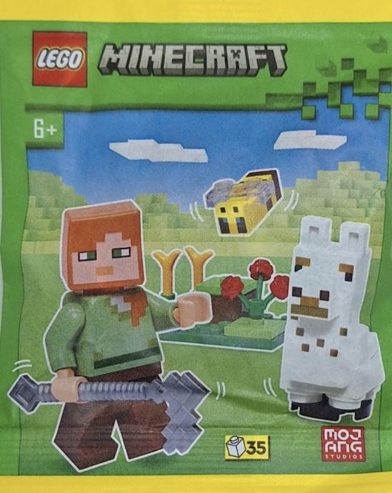 Alex, Baby Llama and Bee, minecraft, 35 pcs