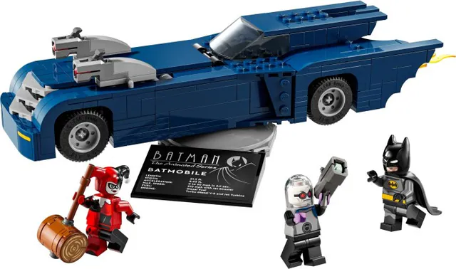 Batman with the Batmobile vs. Harley Quinn and Mr. Freeze, dc, 435 pcs