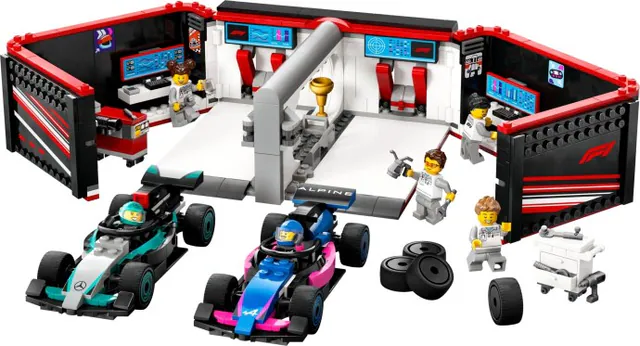 F1 Garage & Mercedes-AMG & Alpine Cars, city, 678 pcs