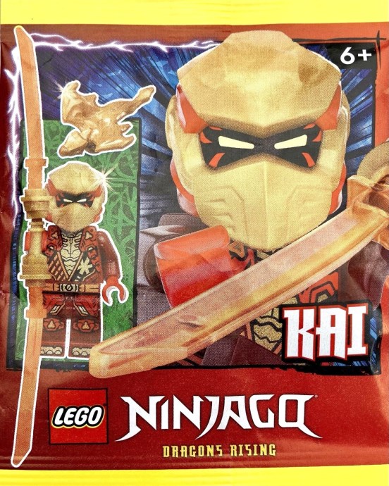 Kai with Golden Dragon, ninjago, 10 pcs