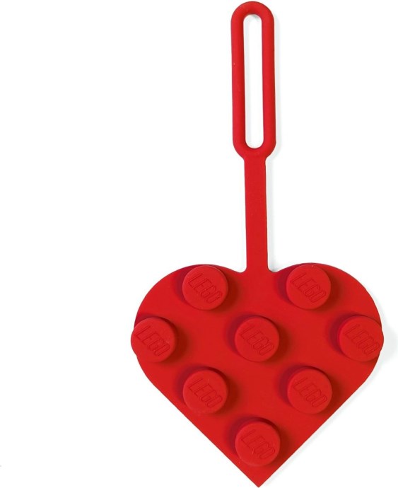 3x3 Heart Bag Tag – Red, other