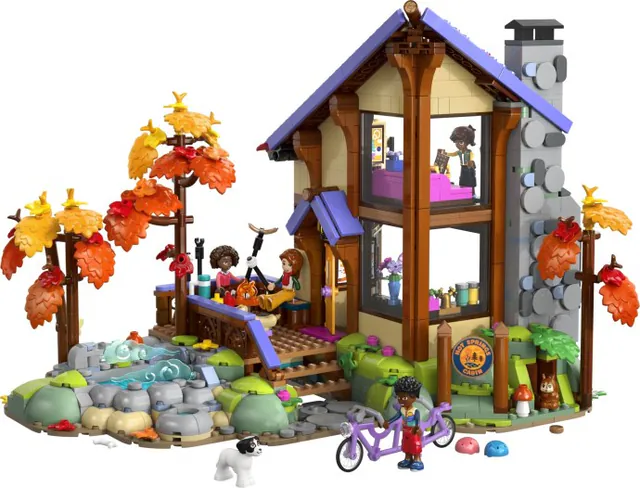 Cosy Fall Forest Cabin, friends, 1229 pcs