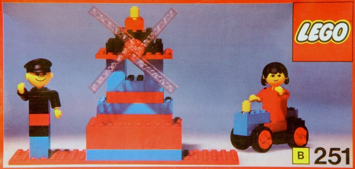 Windmill with miller and wife, other, 92 pcs