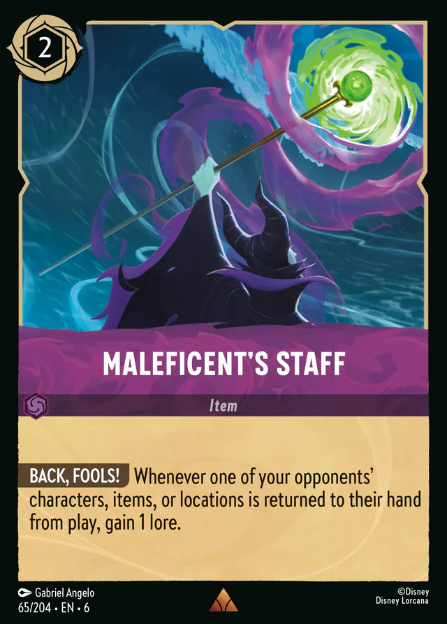 Maleficent's Staff, Azurite Sea 65, rare