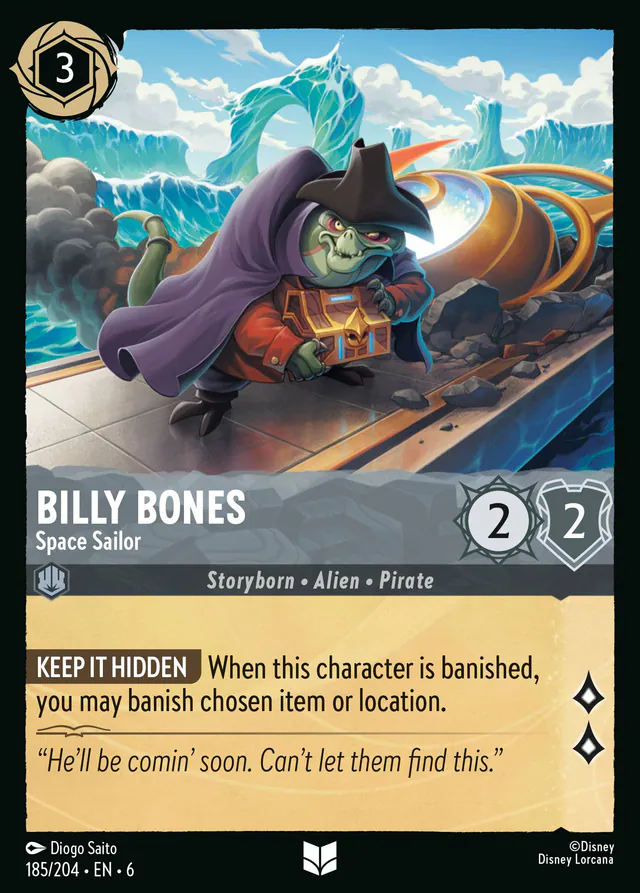 Billy Bones, Azurite Sea 185, uncommon