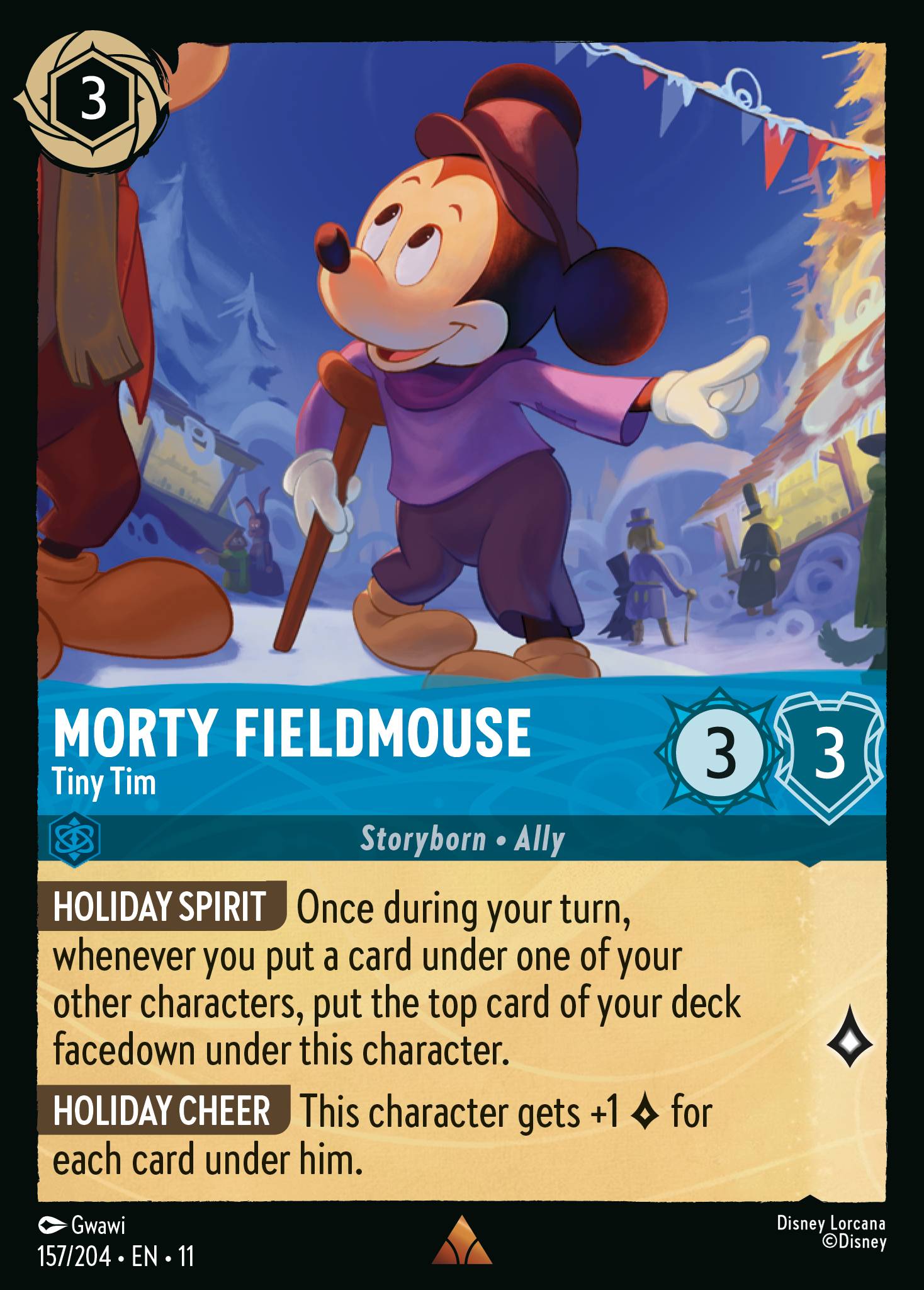 Morty Fieldmouse, Winterspell 157, rare