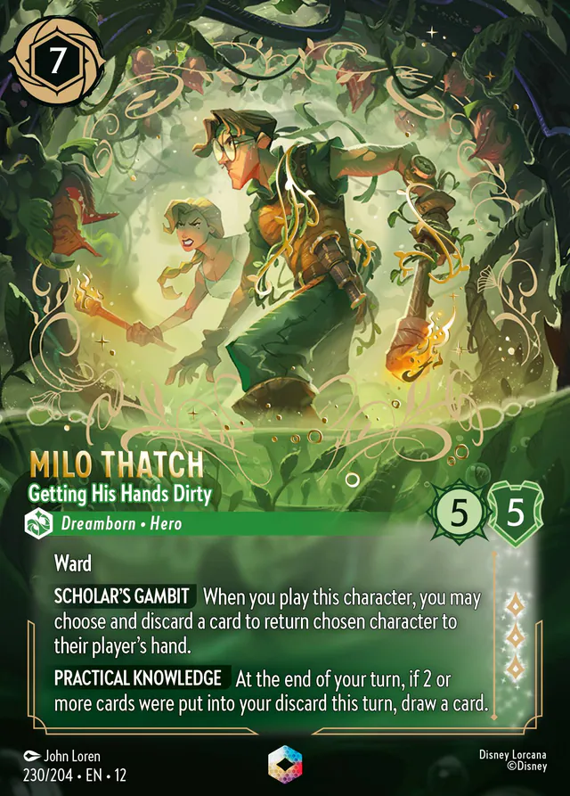 Milo Thatch, Wilds Unknown 230, enchanted