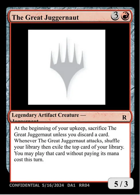 The Great Juggernaut, Unknown Event RR04b, rare