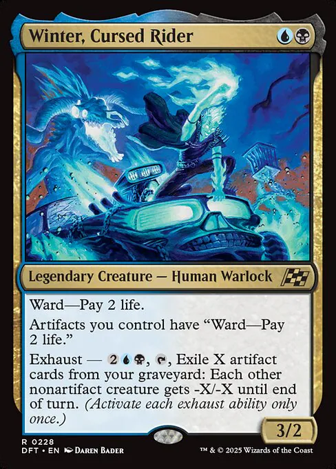 Winter, Cursed Rider, Aetherdrift 228, rare
