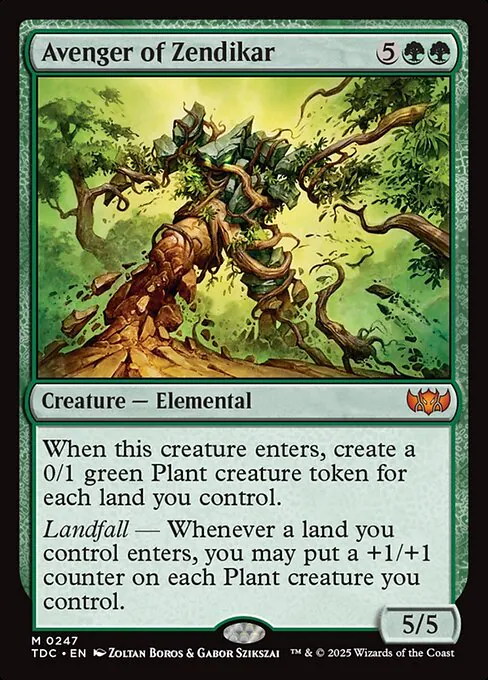 Avenger of Zendikar, Tarkir: Dragonstorm Commander 247, mythic