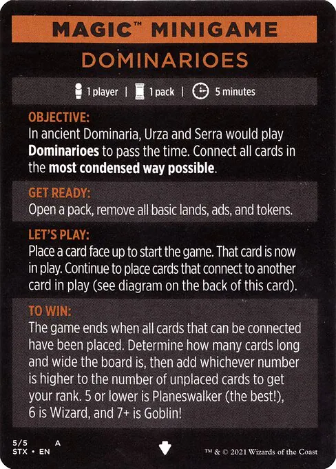 Dominarioes // Dominarioes (cont'd), Strixhaven: School of Mages Minigames 5, common