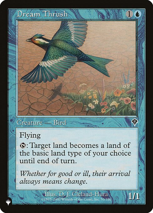 Dream Thrush, The List INV-53, common