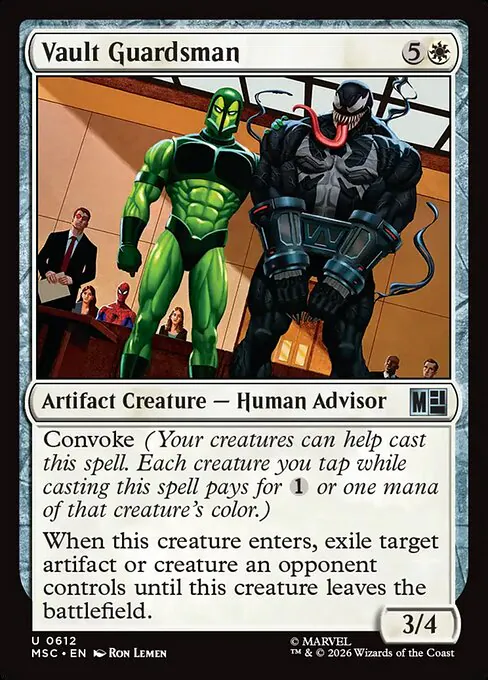 Vault Guardsman, Marvel Super Heroes Commander, uncommon