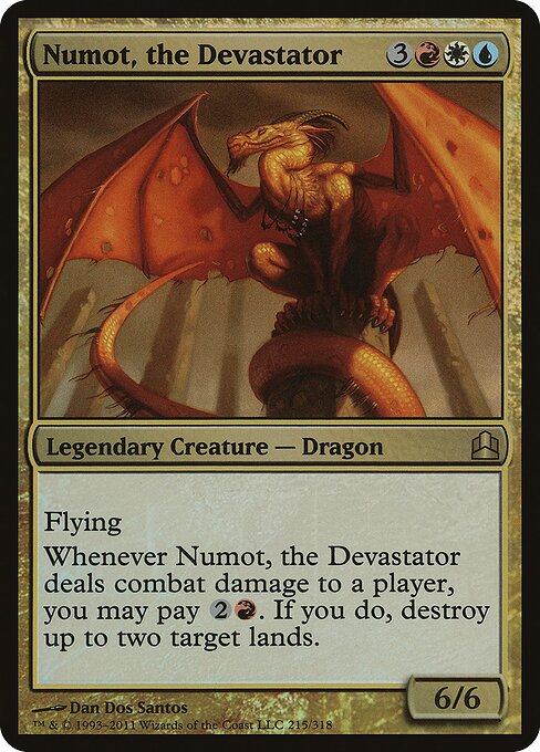 Numot, the Devastator, Commander 2011 Oversized 215, rare