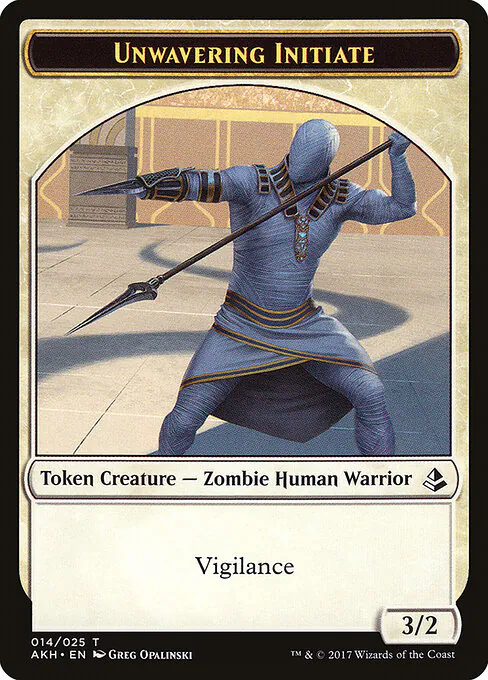 Unwavering Initiate, Amonkhet Tokens 14, common
