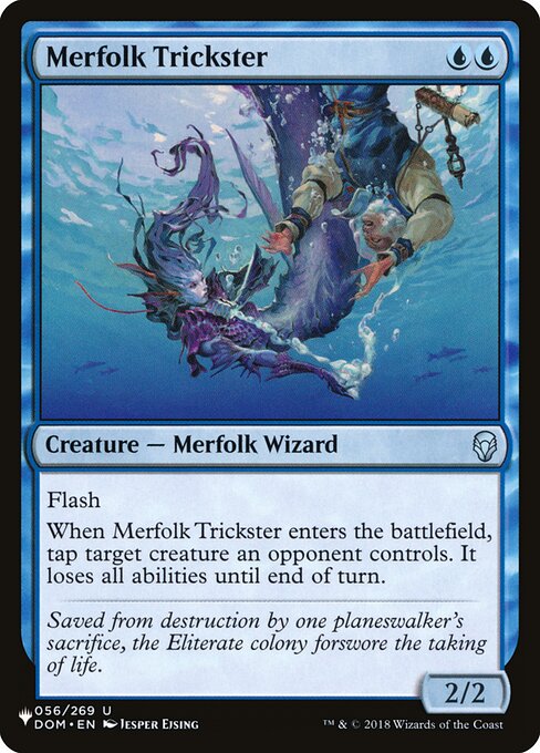 Merfolk Trickster, The List DOM-56, uncommon