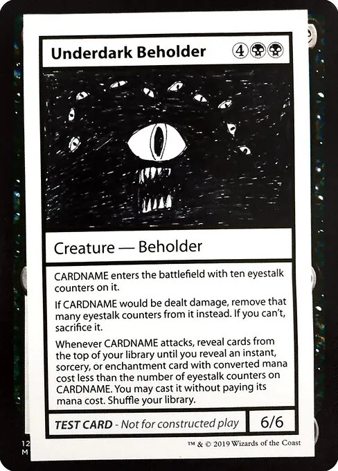 Underdark Beholder, Mystery Booster Playtest Cards 2021 49, rare