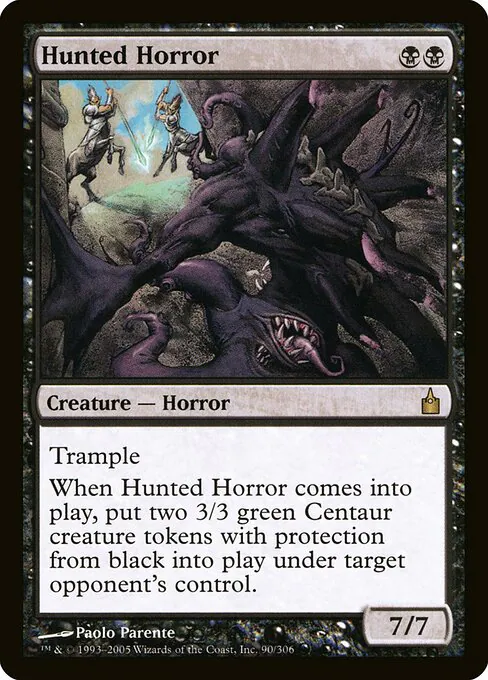 Hunted Horror, Ravnica: City of Guilds 90, rare