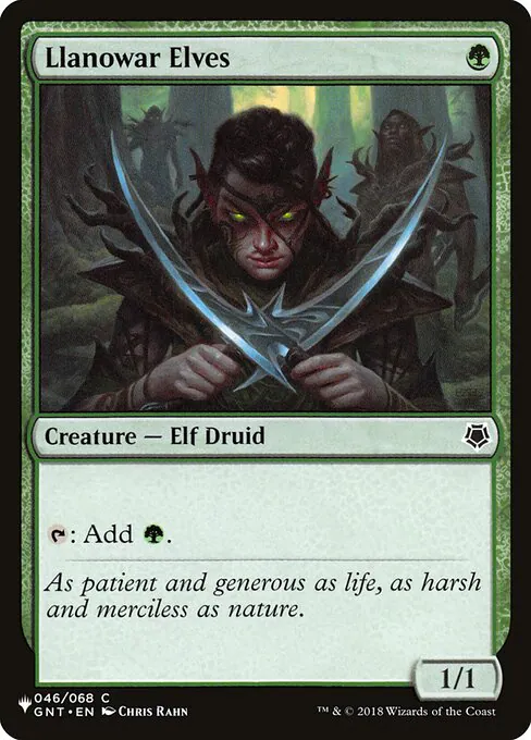 Llanowar Elves, The List GNT-46, common