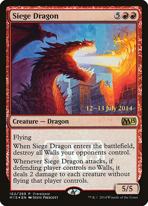 Siege Dragon, Magic 2015 Promos 162, rare