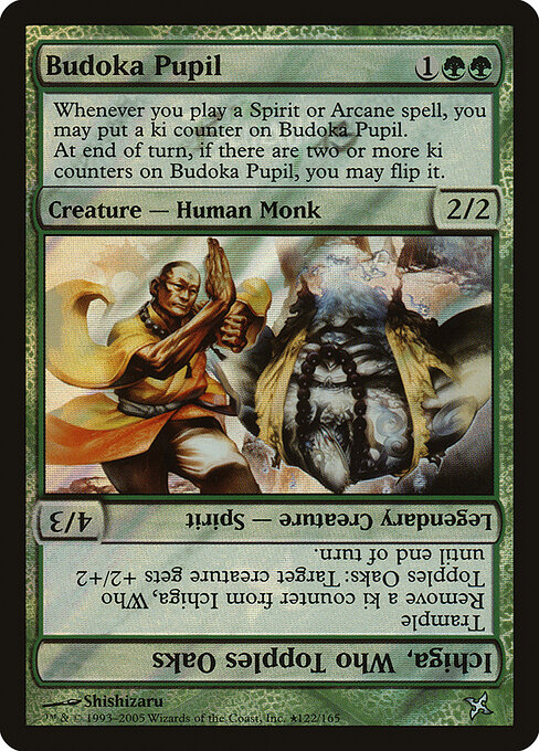 Budoka Pupil // Ichiga, Who Topples Oaks, Betrayers of Kamigawa Promos 122★, uncommon