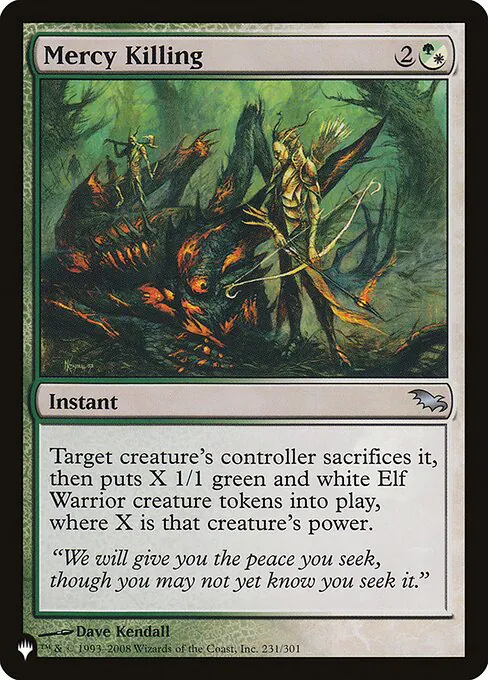 Mercy Killing, The List SHM-231, uncommon