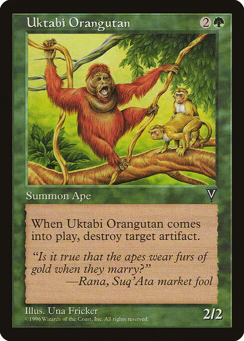 Uktabi Orangutan, Visions 123, uncommon