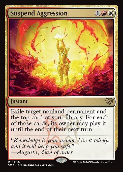 Suspend Aggression, Secrets of Strixhaven 236, rare