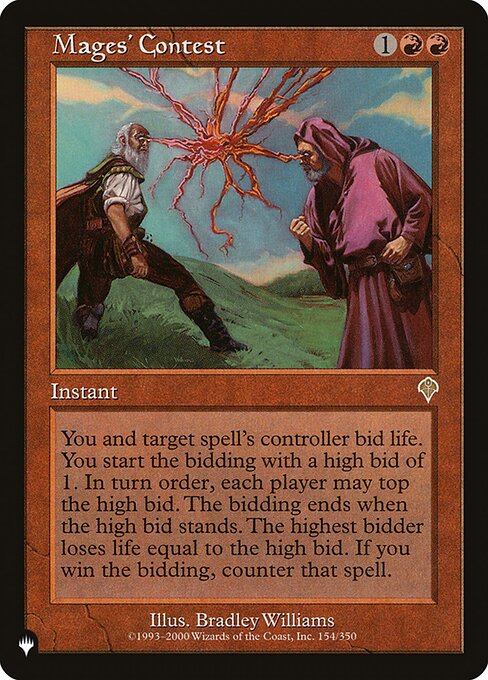 Mages' Contest, The List INV-154, rare