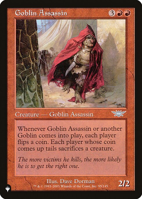 Goblin Assassin, The List LGN-95, uncommon
