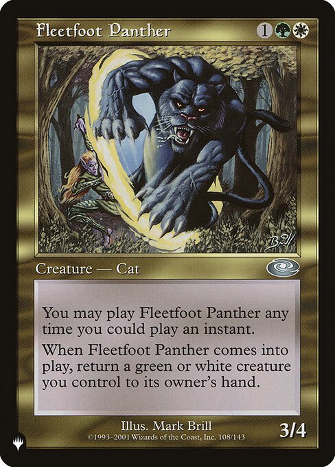 Fleetfoot Panther, The List PLS-108, uncommon