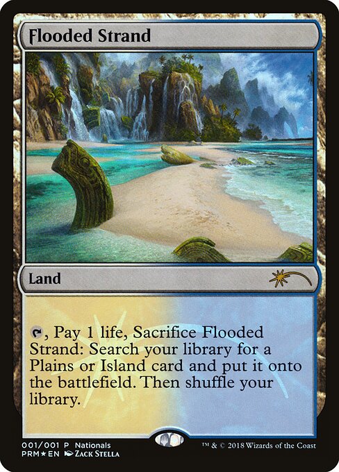 Flooded Strand, Nationals Promos 2018, rare