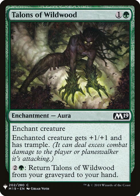 Talons of Wildwood, The List M19-202, common