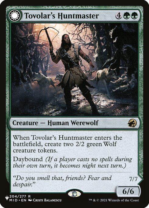 Tovolar's Huntmaster // Tovolar's Packleader, The List MID-204, rare