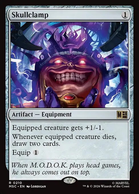 Skullclamp, Marvel Super Heroes Commander, rare
