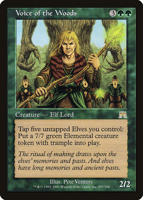 Voice of the Woods, Onslaught 297, rare