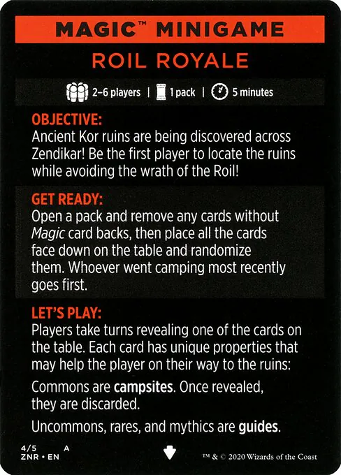 Roil Royale // Roil Royale (cont'd), Zendikar Rising Minigames 4, common