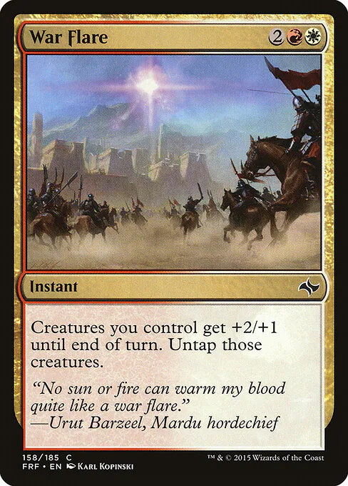 War Flare, Fate Reforged 158, common