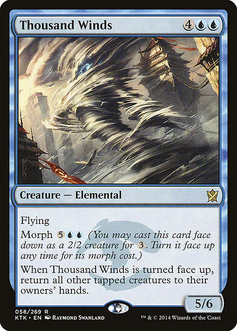 Thousand Winds, Khans of Tarkir 58, rare