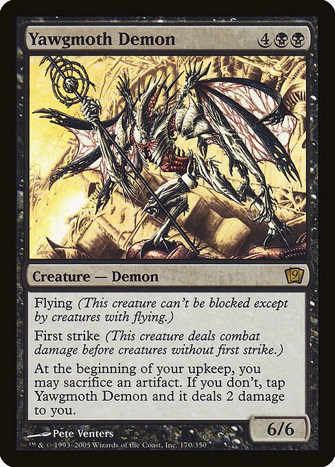 Yawgmoth Demon, Ninth Edition 170★, rare