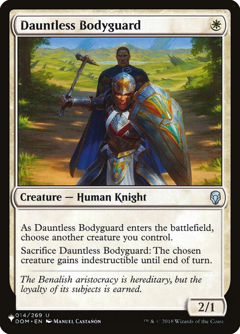 Dauntless Bodyguard, The List DOM-14, uncommon