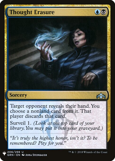 Thought Erasure, The List GRN-206, uncommon