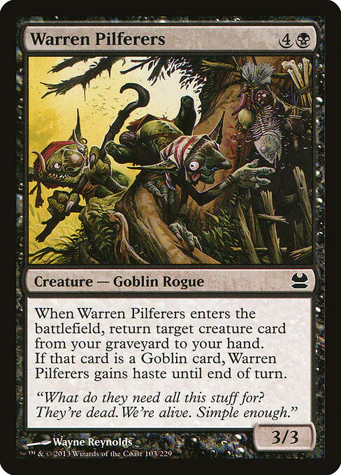 Warren Pilferers, Modern Masters 103, common