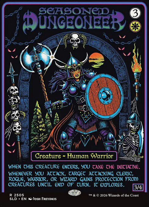 Seasoned Dungeoneer, Secret Lair Drop 2505, rare