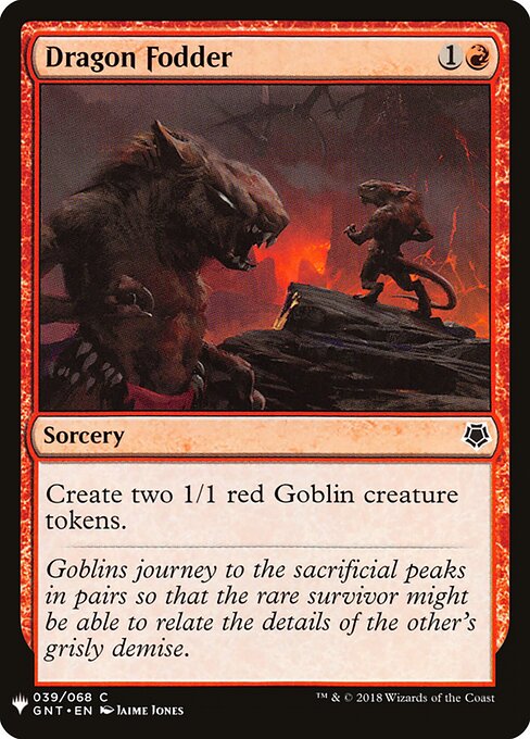 Dragon Fodder, The List GNT-39, common