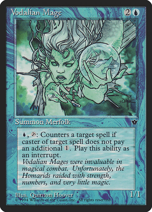 Vodalian Mage, Fallen Empires 30c, common