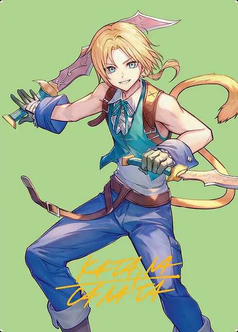 Zidane, Tantalus Thief // Zidane, Tantalus Thief, Final Fantasy Art Series 49, common