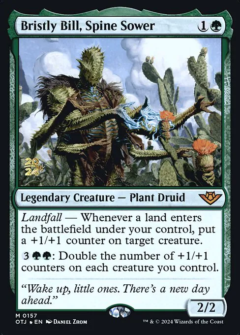 Bristly Bill, Spine Sower, Outlaws of Thunder Junction Promos 157s, mythic
