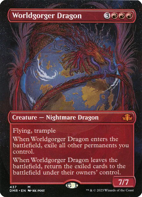 Worldgorger Dragon, Dominaria Remastered 437, mythic