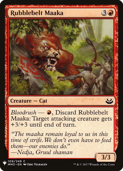 Rubblebelt Maaka, The List MM3-109, common